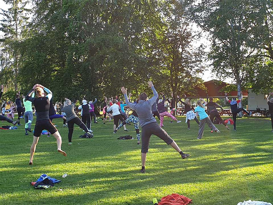 Sommarträning i Stadsparken